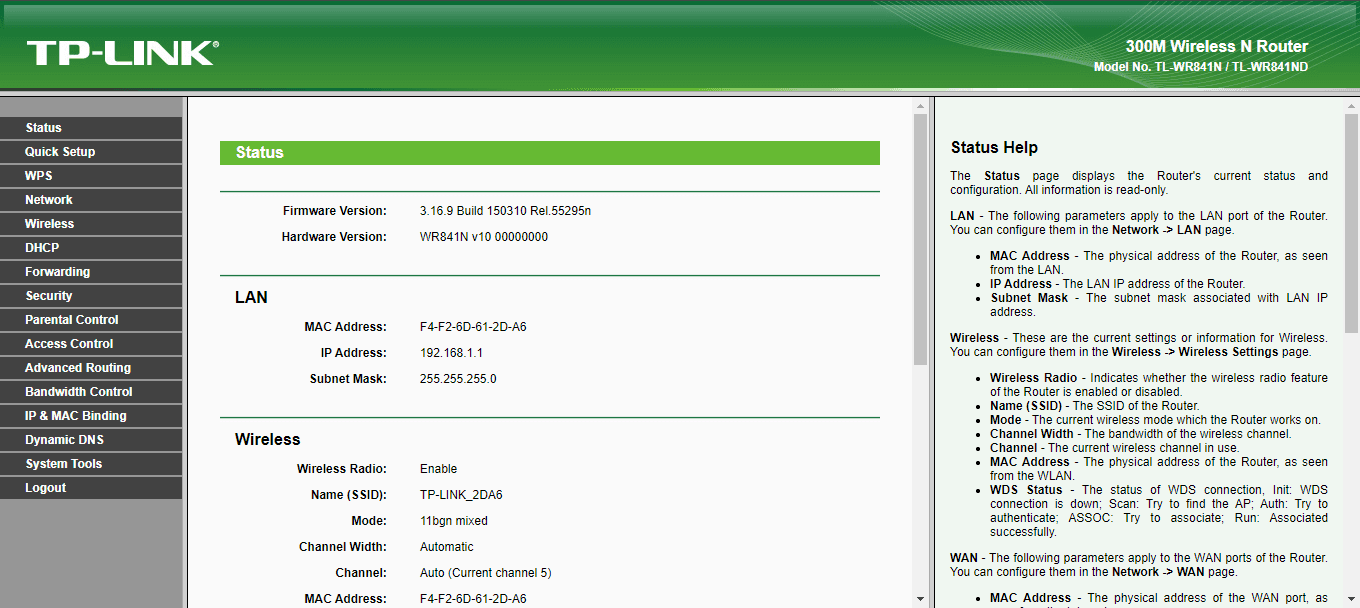 Panel router Tp-Link Viejo (2018), url de la imagen: /images/panel-router-2.png